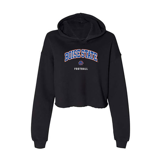 Boise State - NCAA Football : Adrian Jones - Women's Crop Fleece Hoodie-0