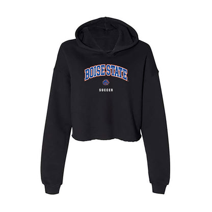 Boise State - NCAA Women's Soccer : Desiree Foster - Women's Crop Fleece Hoodie-0