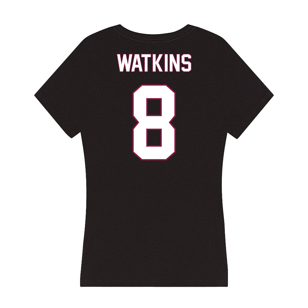 NMSU - NCAA Football : Ahmonte Watkins - Women's V-Neck T-Shirt-1