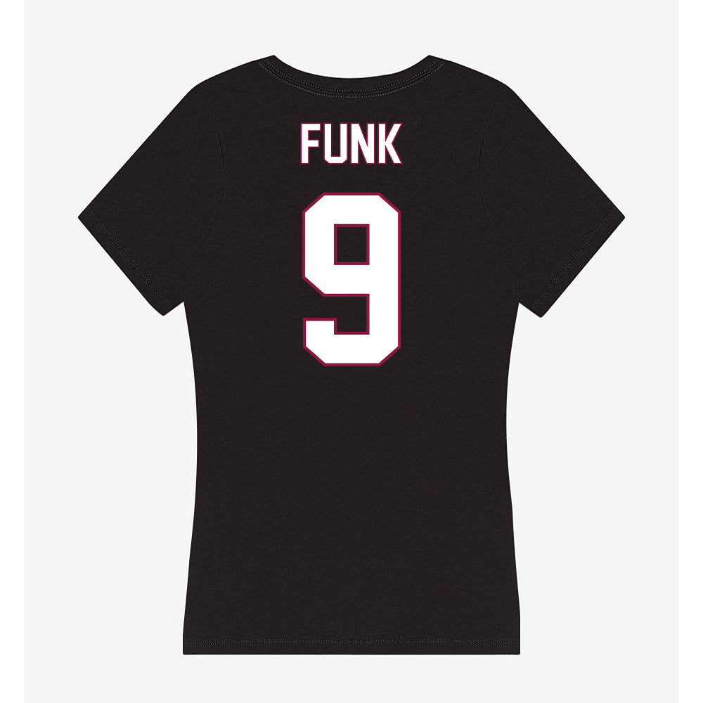 NMSU - NCAA Women's Volleyball : Katie Funk - Women's V-Neck T-Shirt-1