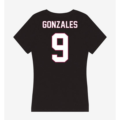 NMSU - NCAA Women's Soccer : Mya Gonzales - Women's V-Neck T-Shirt-1