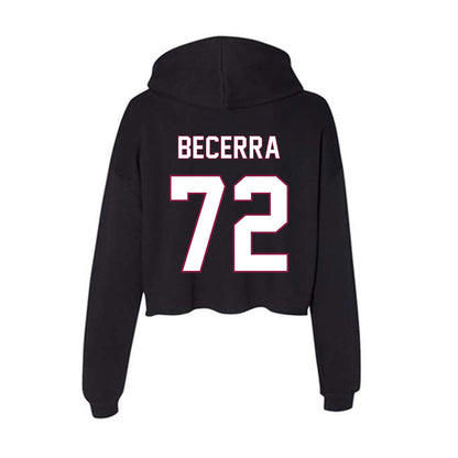 NMSU - NCAA Football : Merrick Becerra - Women's Crop Fleece Hoodie-1