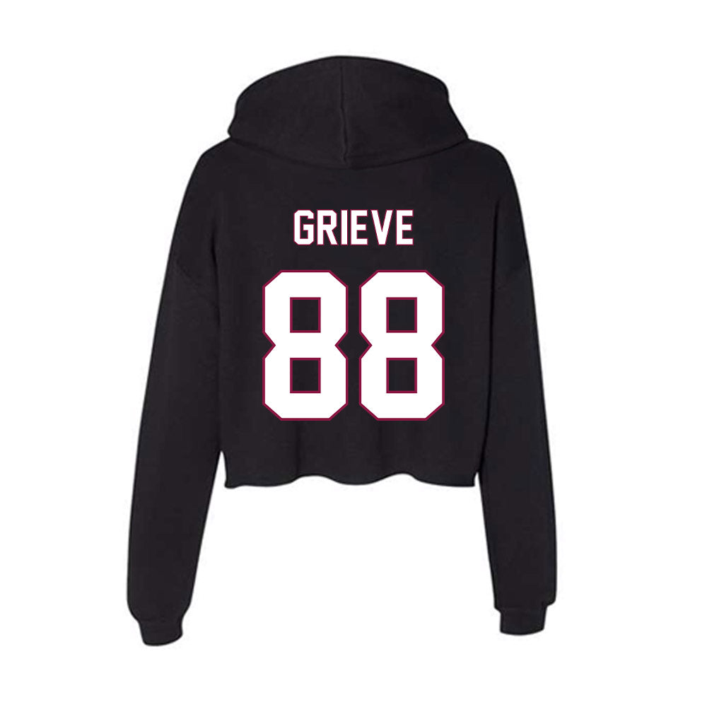 NMSU - NCAA Baseball : Bode Grieve - Women's Crop Fleece Hoodie-1