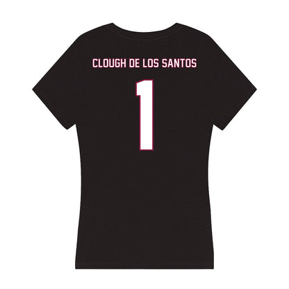 NMSU - NCAA Baseball : Jonatan Clough De Los Santos - Women's V-Neck T-Shirt-1