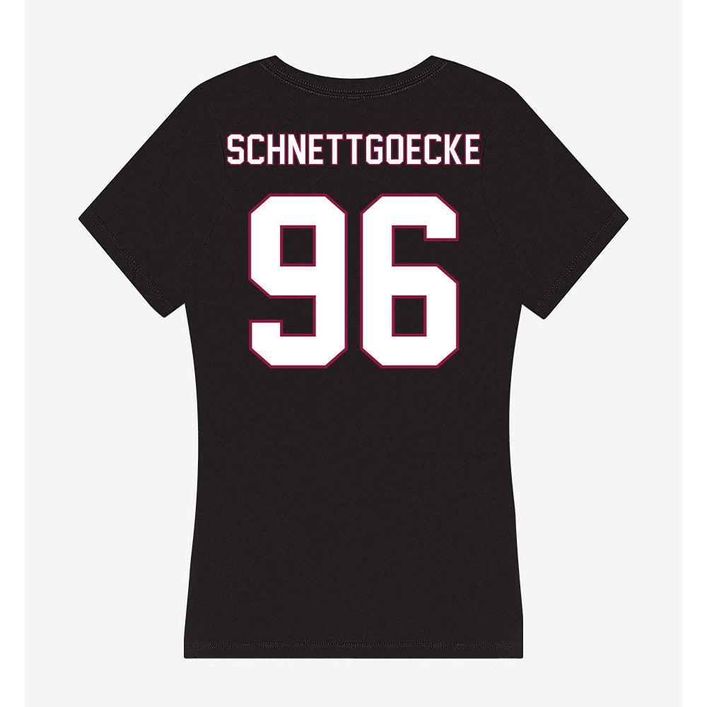 NMSU - NCAA Football : Cole Schnettgoecke - Women's V-Neck T-Shirt-1