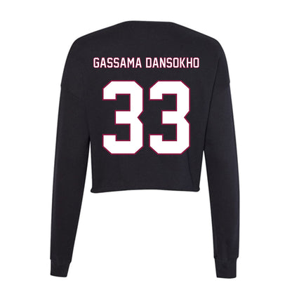 NMSU - NCAA Women's Basketball : Fanta Gassama Dansokho - Women's Cropped Crew Fleece-1