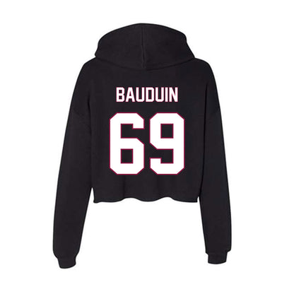 NMSU - NCAA Men's Golf : Alexandre Bauduin - Women's Crop Fleece Hoodie-1