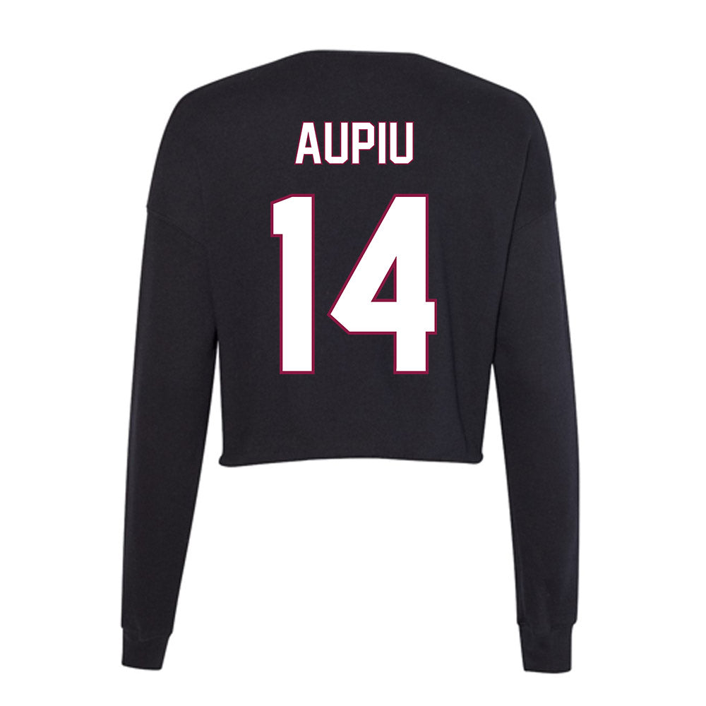 NMSU - NCAA Football : Sone Aupiu - Women's Cropped Crew Fleece-1