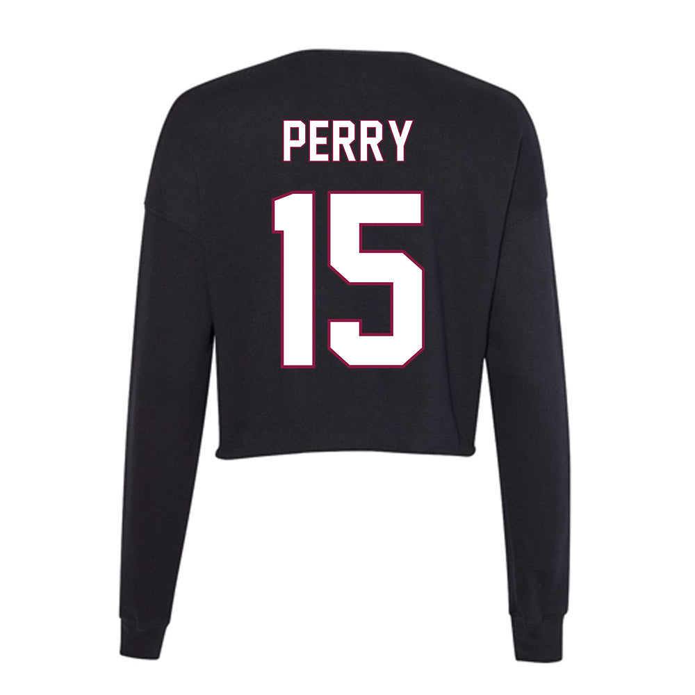 NMSU - NCAA Football : Rontravious Perry - Women's Cropped Crew Fleece-1