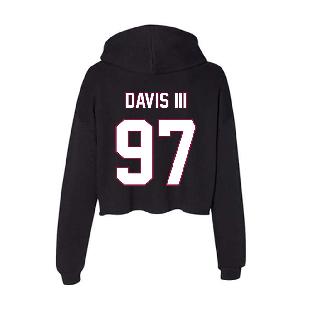 NMSU - NCAA Football : Henry Davis III - Women's Crop Fleece Hoodie-1