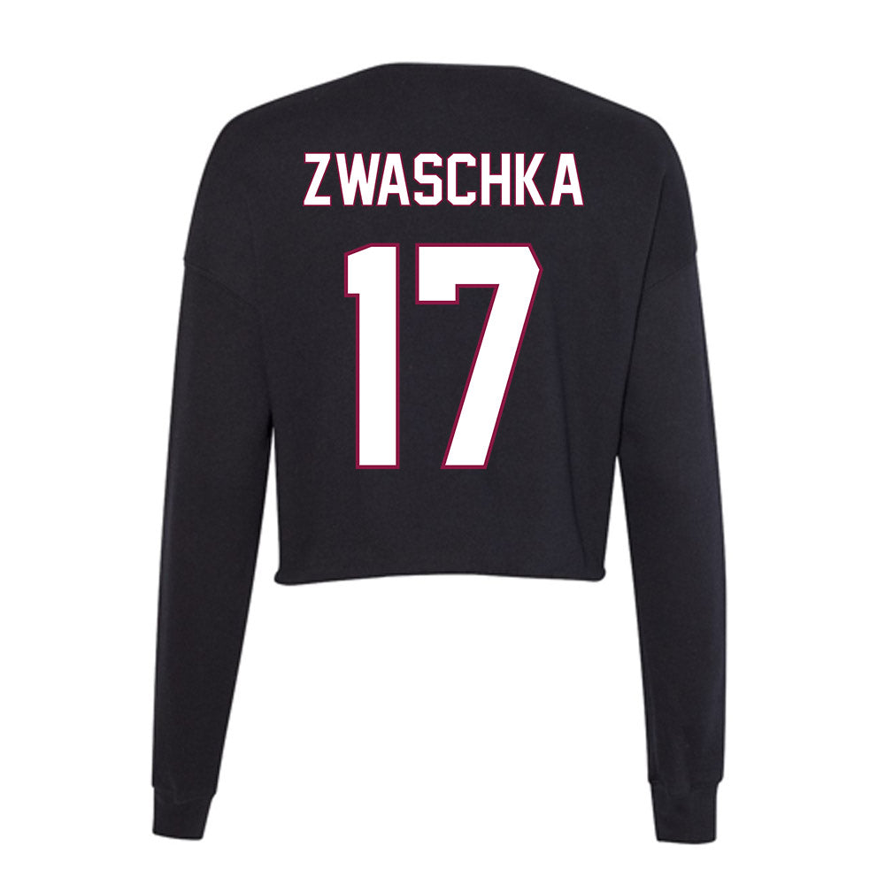 NMSU - NCAA Baseball : Zach Zwaschka - Women's Cropped Crew Fleece-1