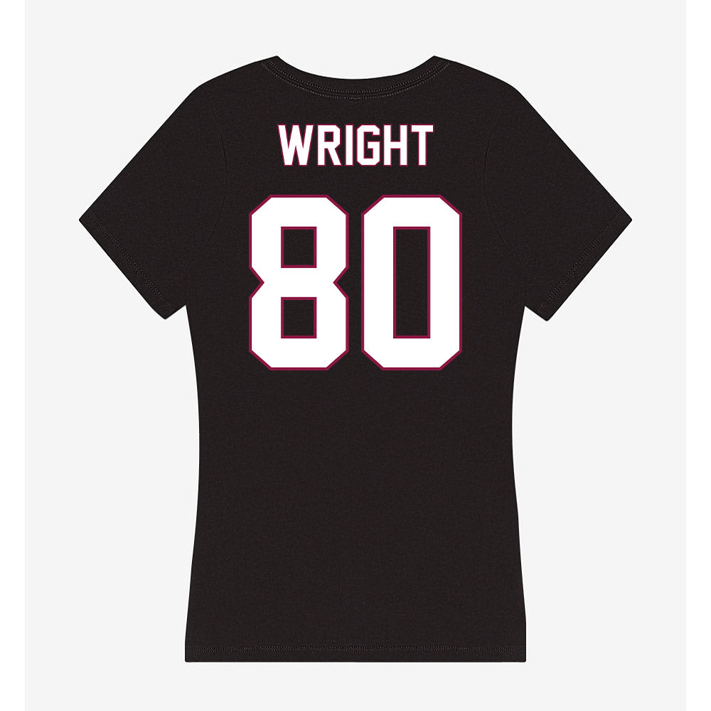 NMSU - NCAA Football : Izeyah Wright - Women's V-Neck T-Shirt-1