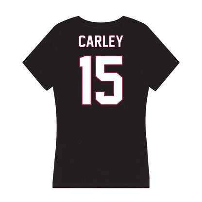 NMSU - NCAA Softball : Riley Carley - Women's V-Neck T-Shirt-1