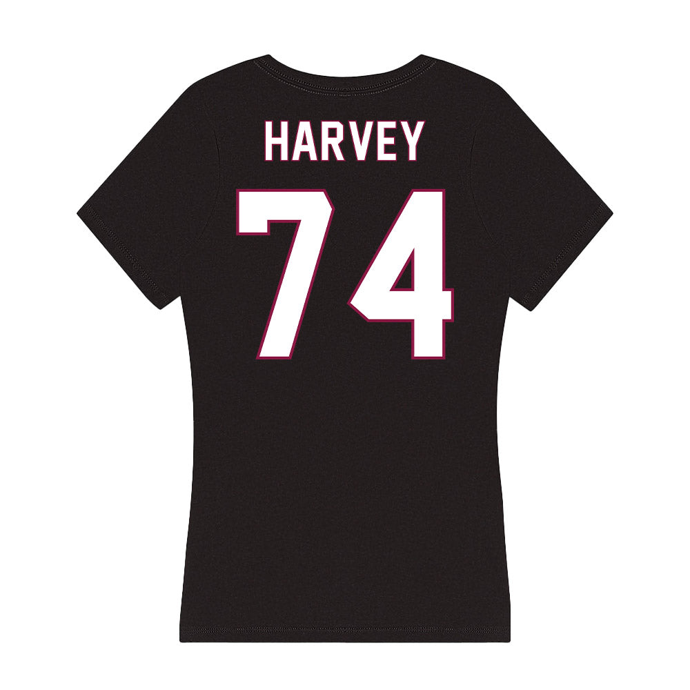 NMSU - NCAA Football : Elijah Harvey - Women's V-Neck T-Shirt-1