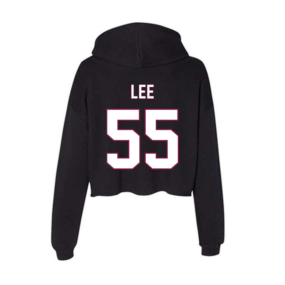 NMSU - NCAA Football : Makyi Lee - Women's Crop Fleece Hoodie-1