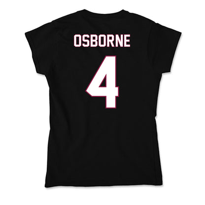 NMSU - NCAA Men's Basketball : Jae'Coby Osborne - Soft Style Women’s T-Shirt-1