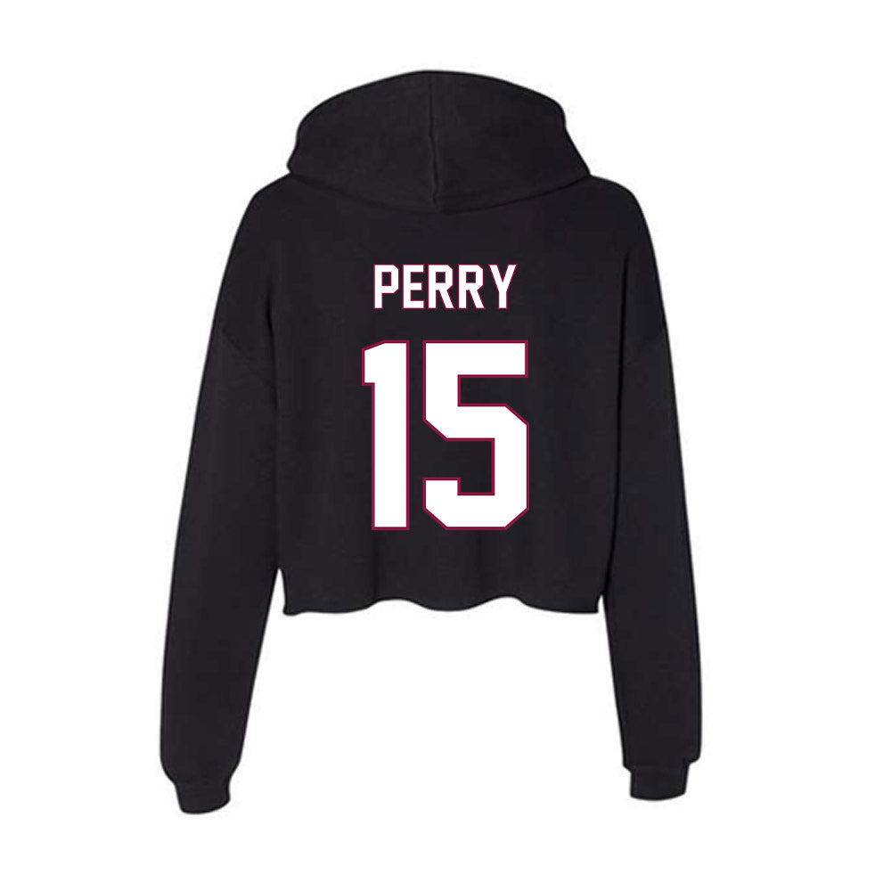 NMSU - NCAA Football : Rontravious Perry - Women's Crop Fleece Hoodie-1