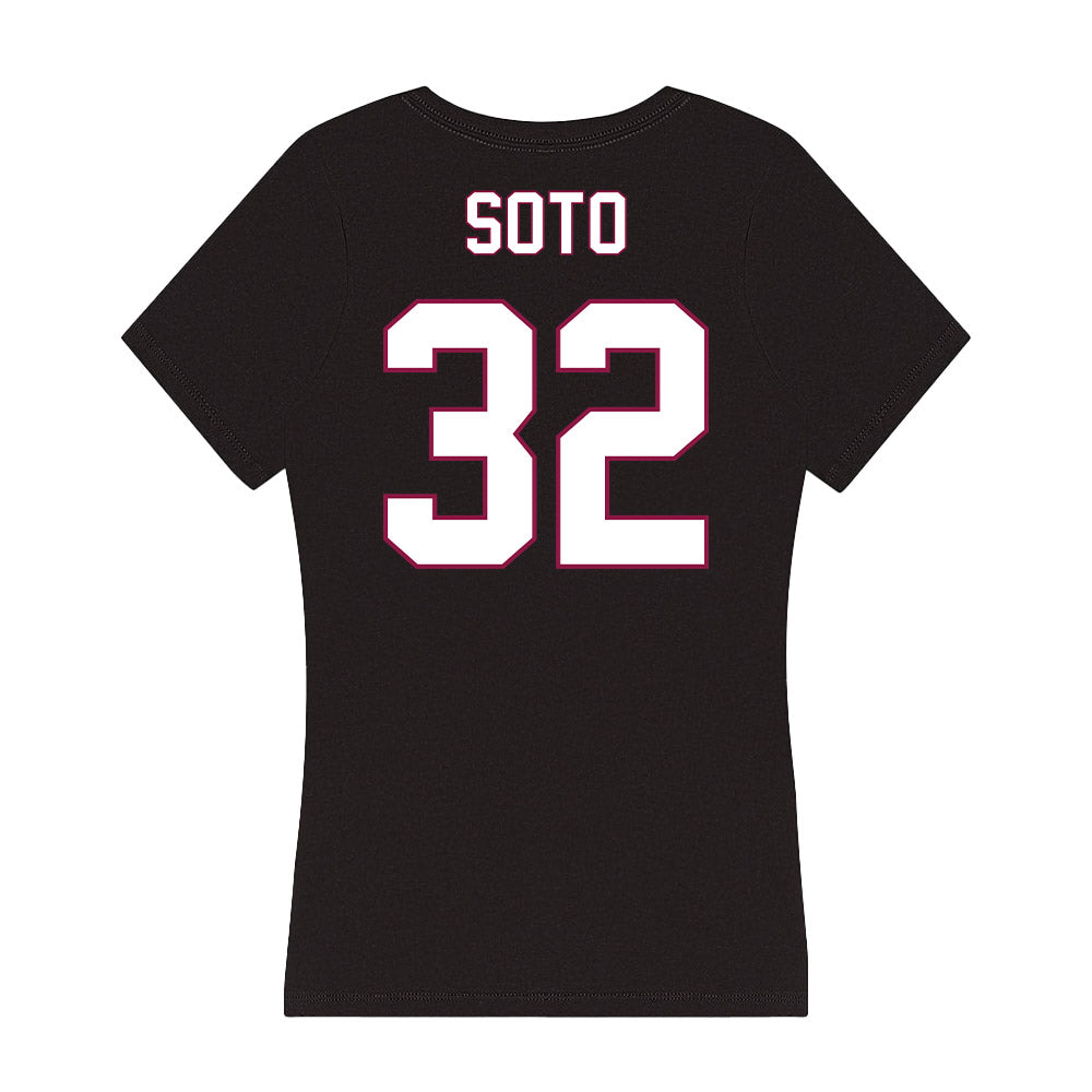 NMSU - NCAA Baseball : Saul Soto - Women's V-Neck T-Shirt-1