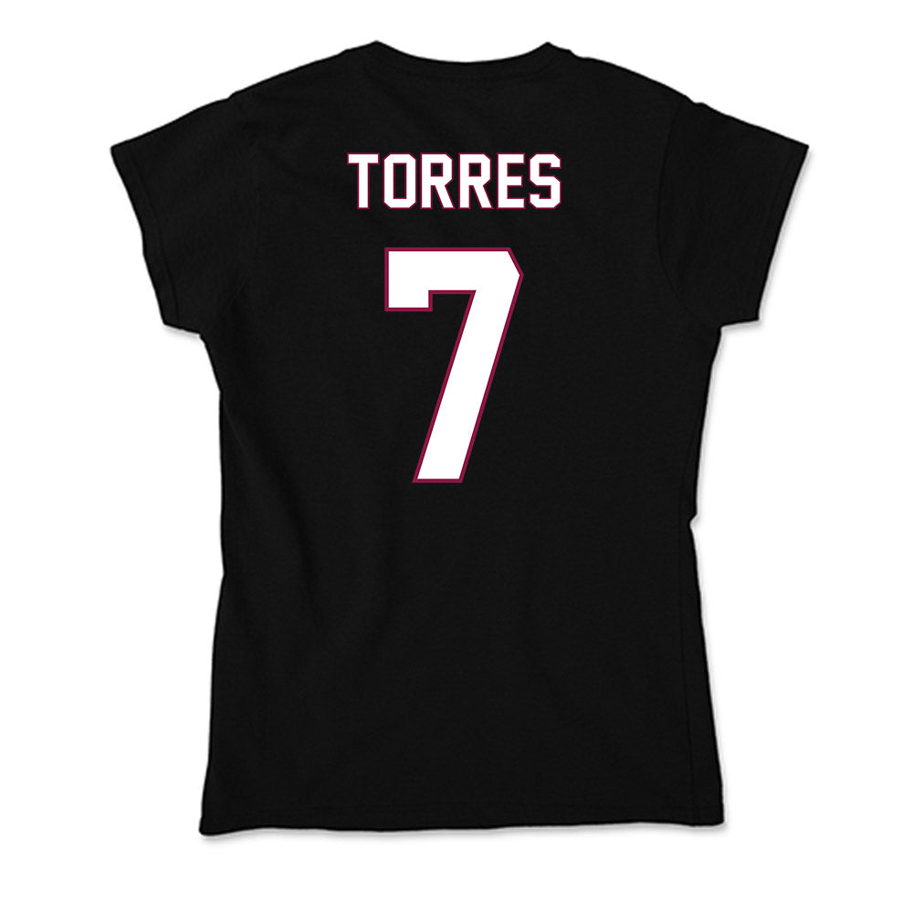 NMSU - NCAA Women's Soccer : Andrea Torres - Soft Style Women’s T-Shirt-1