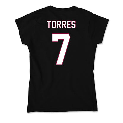 NMSU - NCAA Women's Soccer : Andrea Torres - Soft Style Women’s T-Shirt-1
