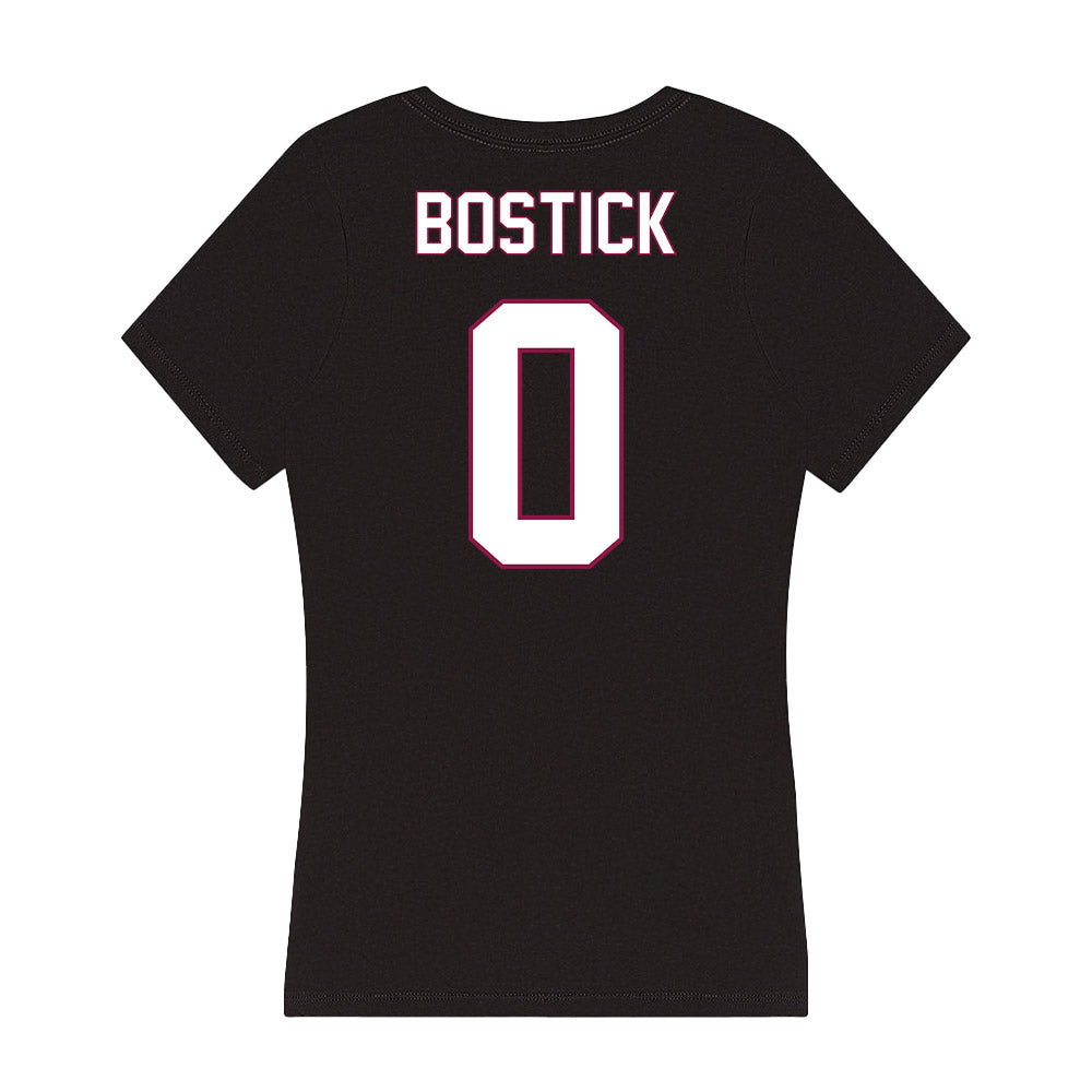 NMSU - NCAA Men's Basketball : Dionte' Bostick - Women's V-Neck T-Shirt-1