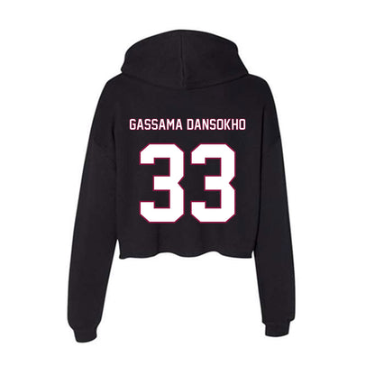 NMSU - NCAA Women's Basketball : Fanta Gassama Dansokho - Women's Crop Fleece Hoodie-1