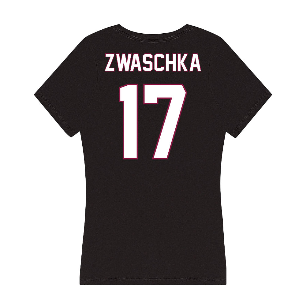 NMSU - NCAA Baseball : Zach Zwaschka - Women's V-Neck T-Shirt-1