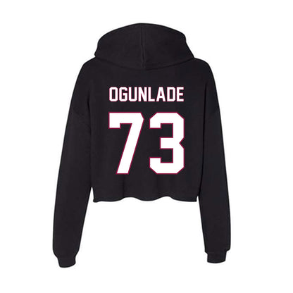 NMSU - NCAA Football : Janik Ogunlade - Women's Crop Fleece Hoodie-1