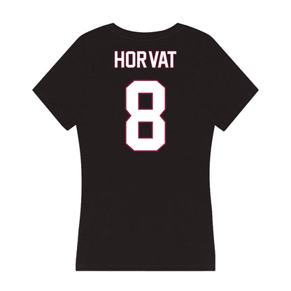 NMSU - NCAA Baseball : Gianni Horvat - Women's V-Neck T-Shirt-1