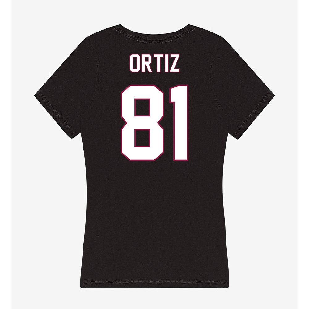 NMSU - NCAA Football : Allen Ortiz - Women's V-Neck T-Shirt-1