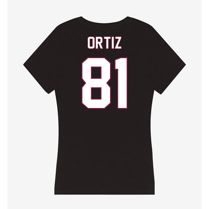 NMSU - NCAA Football : Allen Ortiz - Women's V-Neck T-Shirt-1