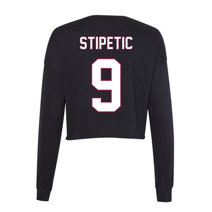 NMSU - NCAA Men's Tennis : Roko Stipetic - Women's Cropped Crew Fleece-1