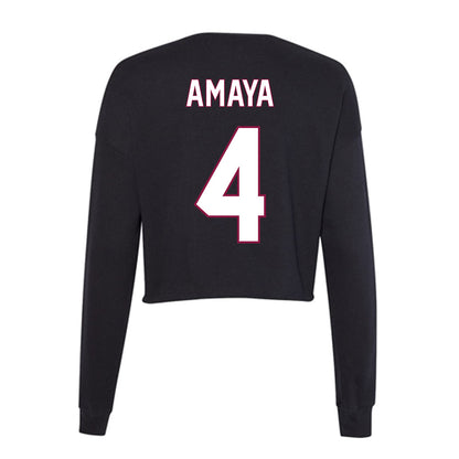 NMSU - NCAA Softball : Karyme Amaya - Women's Cropped Crew Fleece-1