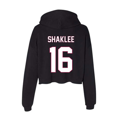 NMSU - NCAA Women's Soccer : Janae Shaklee - Women's Crop Fleece Hoodie-1