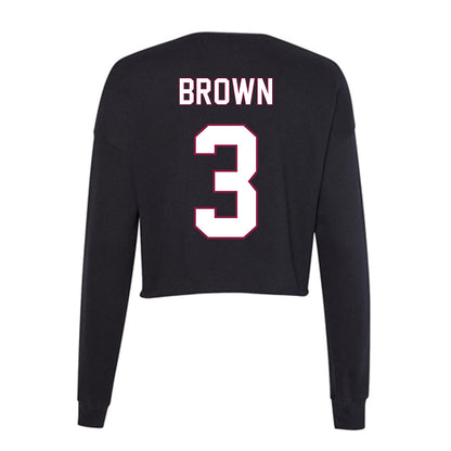 NMSU - NCAA Football : Shawn Brown - Women's Cropped Crew Fleece-1