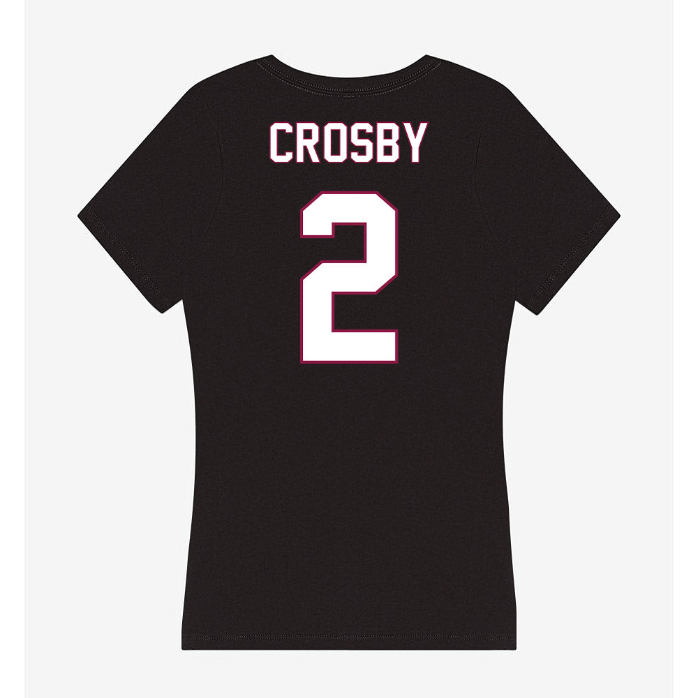 NMSU - NCAA Football : Damarcus Crosby - Women's V-Neck T-Shirt-1