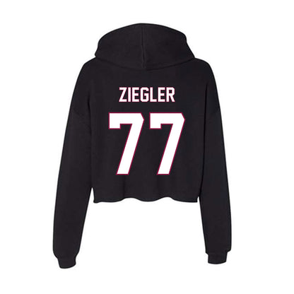 NMSU - NCAA Women's Volleyball : Rozowyn Ziegler - Women's Crop Fleece Hoodie-1