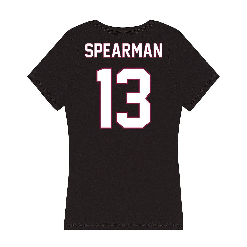 NMSU - NCAA Softball : Desirae Spearman - Women's V-Neck T-Shirt-1