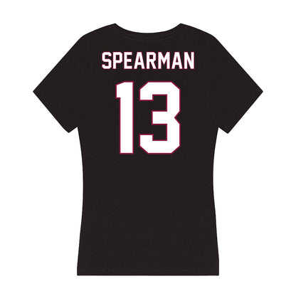 NMSU - NCAA Softball : Desirae Spearman - Women's V-Neck T-Shirt-1