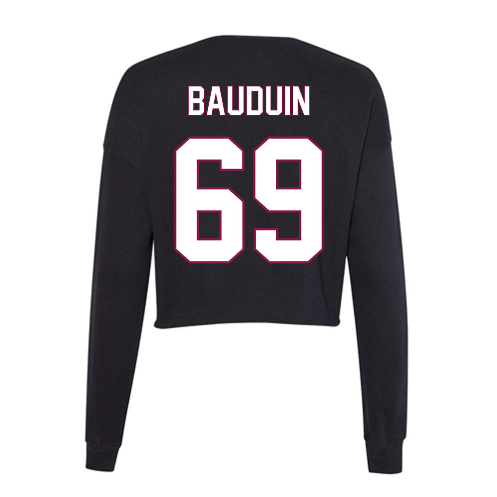 NMSU - NCAA Men's Golf : Alexandre Bauduin - Women's Cropped Crew Fleece-1