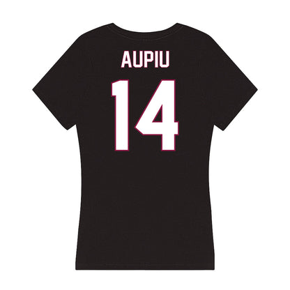 NMSU - NCAA Football : Sone Aupiu - Women's V-Neck T-Shirt-1