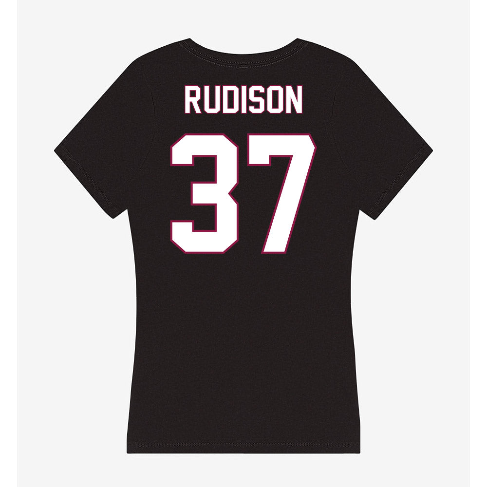 NMSU - NCAA Football : Isaiah Rudison - Women's V-Neck T-Shirt-1
