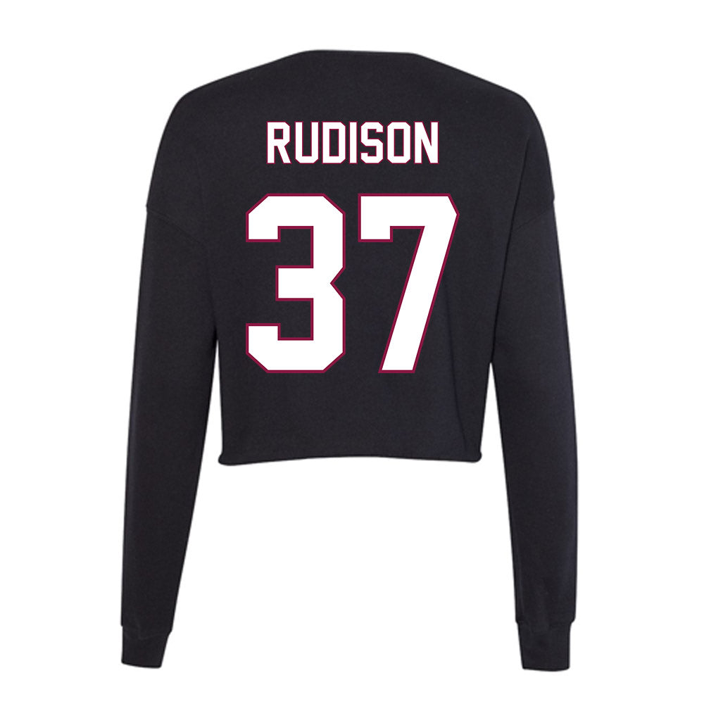 NMSU - NCAA Football : Isaiah Rudison - Women's Cropped Crew Fleece-1