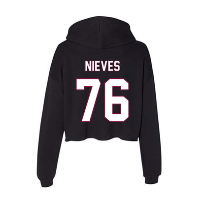 NMSU - NCAA Football : Armando Nieves - Women's Crop Fleece Hoodie-1