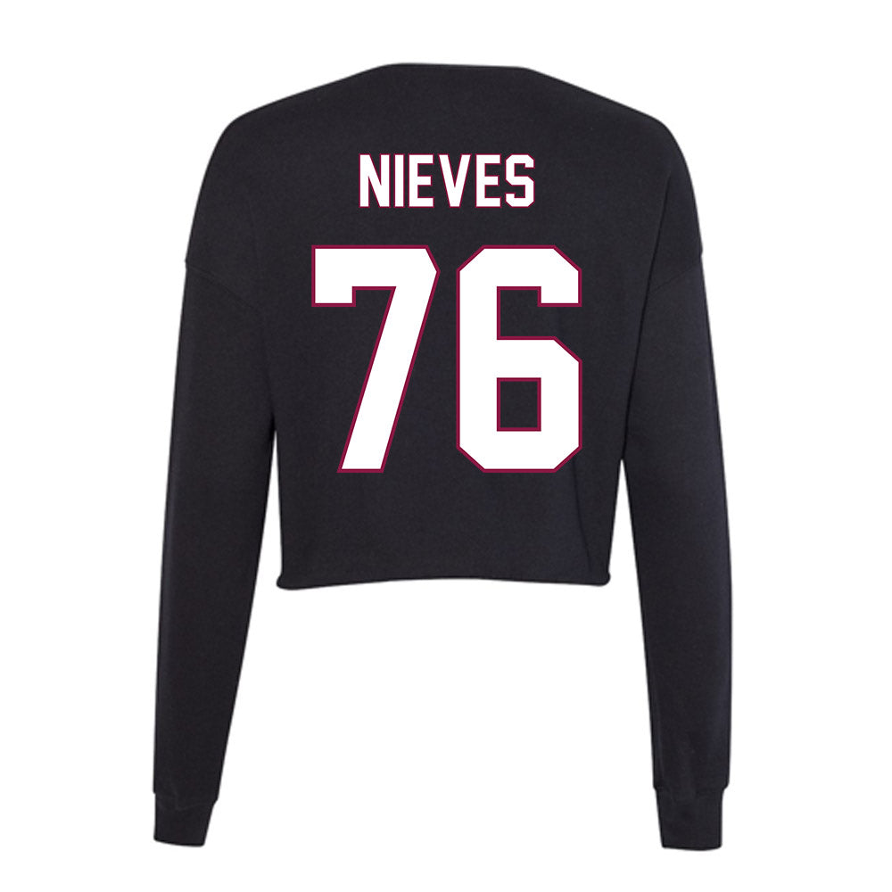 NMSU - NCAA Football : Armando Nieves - Women's Cropped Crew Fleece-1