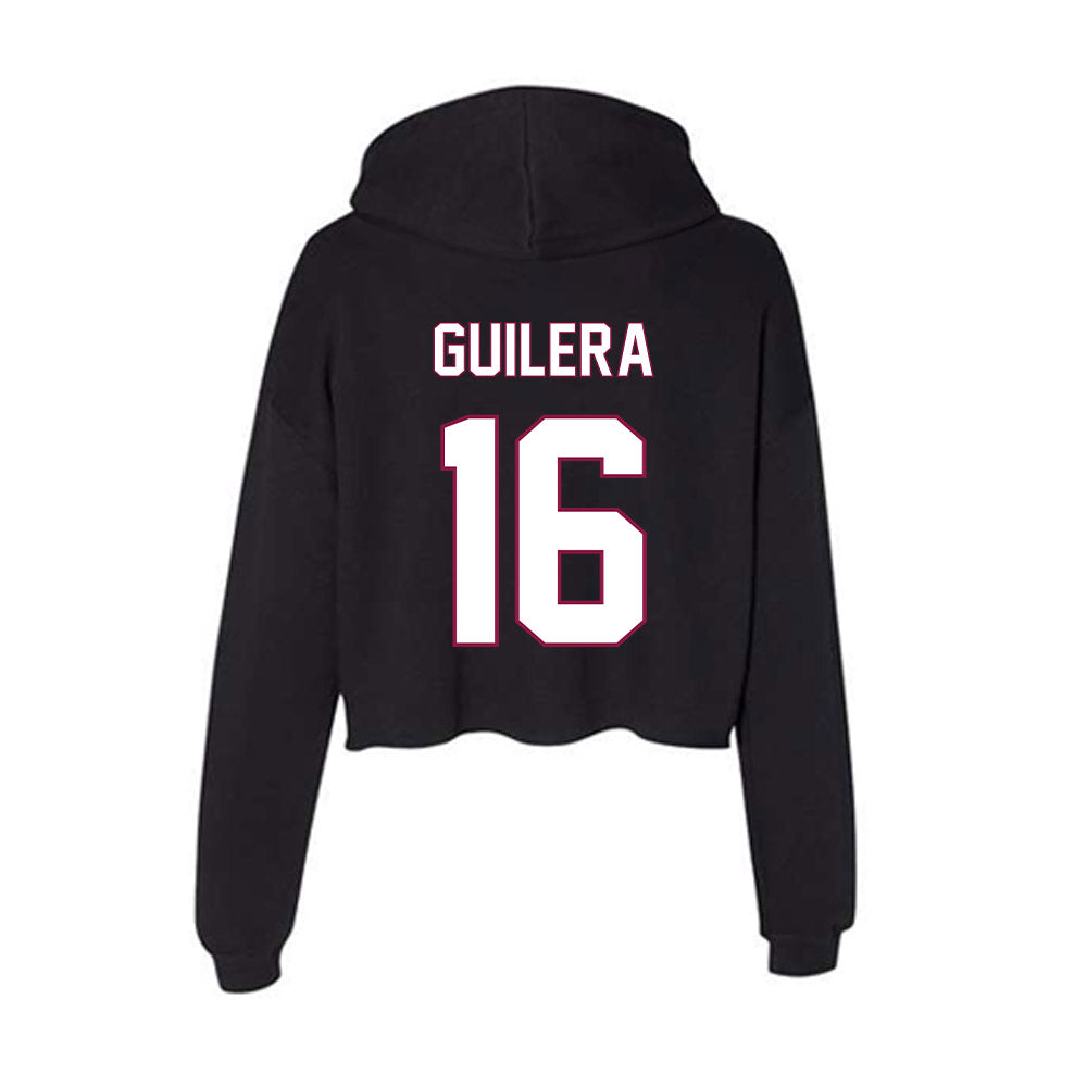 NMSU - NCAA Women's Basketball : Marta Guilera - Women's Crop Fleece Hoodie-1