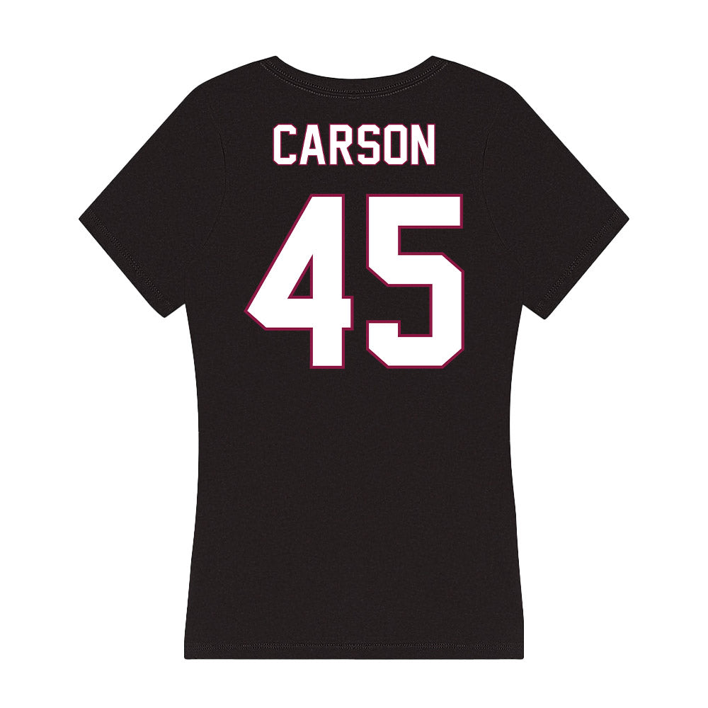NMSU - NCAA Baseball : Cody Carson - Women's V-Neck T-Shirt-1