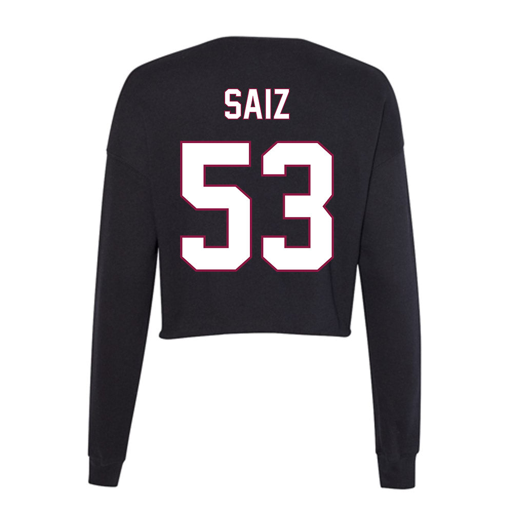 NMSU - NCAA Football : Matthew Saiz - Women's Cropped Crew Fleece-1