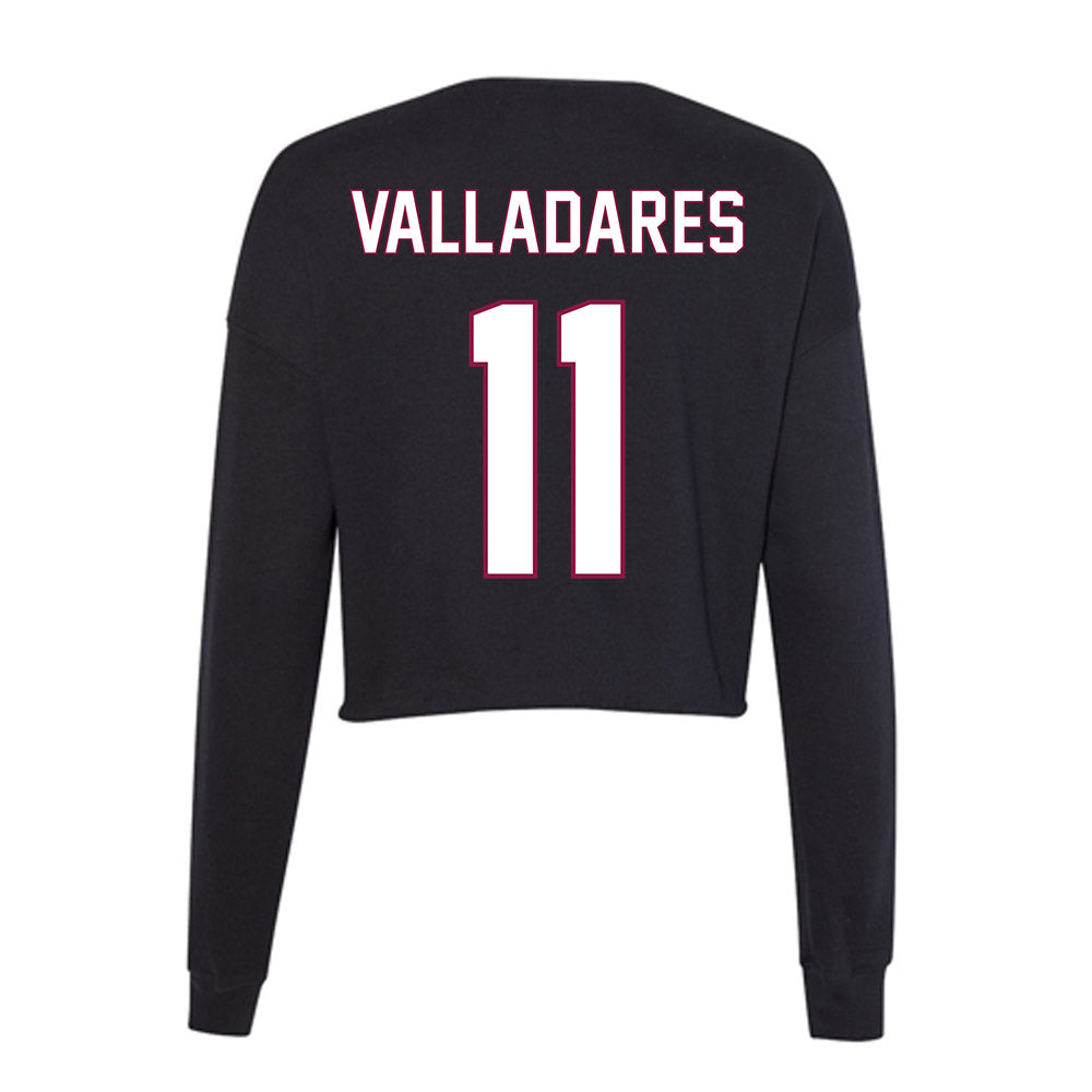 NMSU - NCAA Softball : Jade Valladares - Women's Cropped Crew Fleece-1