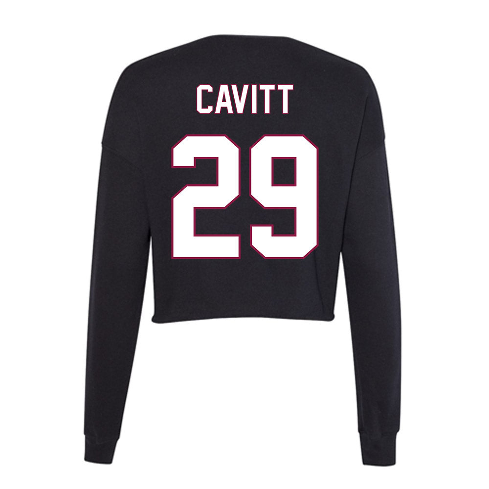 NMSU - NCAA Women's Soccer : Marlee Cavitt - Women's Cropped Crew Fleece-1